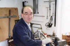 Sid Standard in the workshop